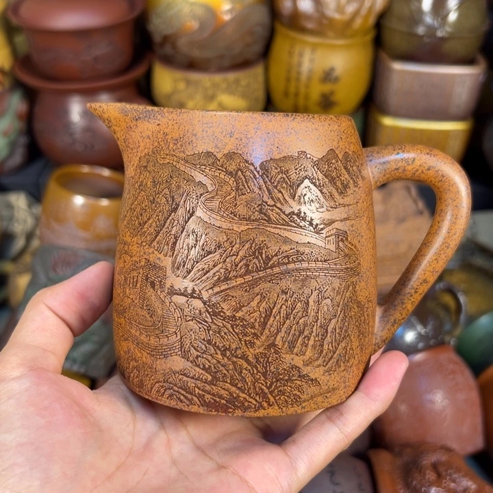 紫砂茶杯宜兴紫砂杯子