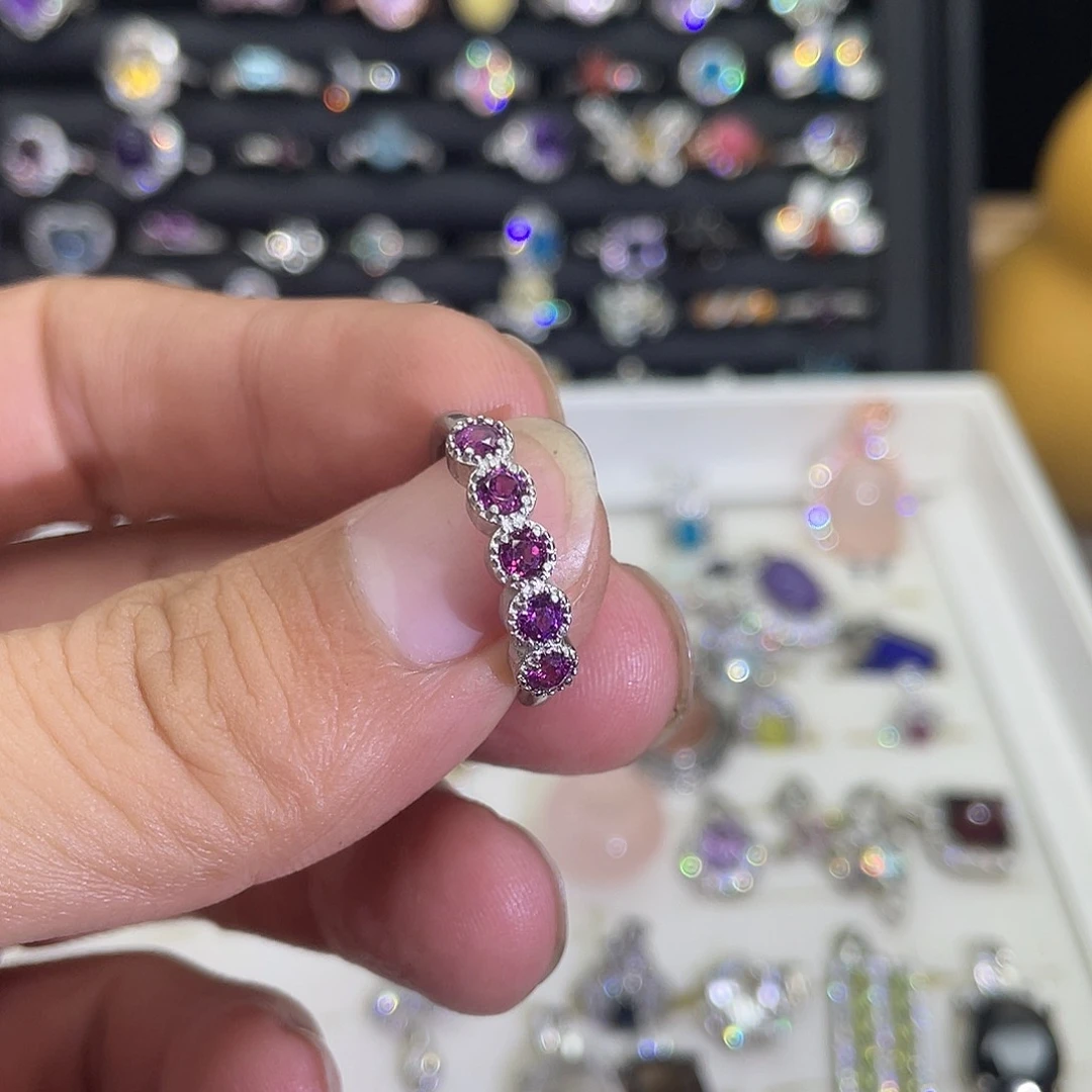 紫晶珠宝半成品未镶嵌