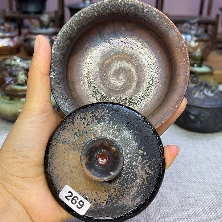 裸柴烧陶瓷手工茶器