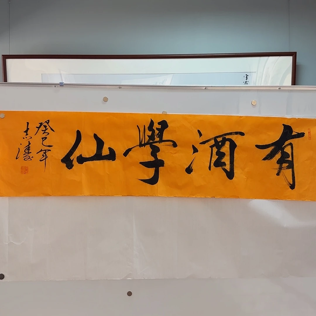 国画宋志涛带合影视频