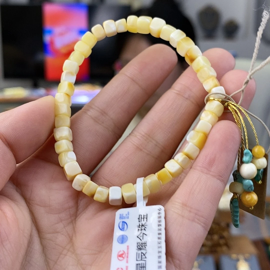 蜜蜡珠宝奇石未镶嵌蜜蜡手链