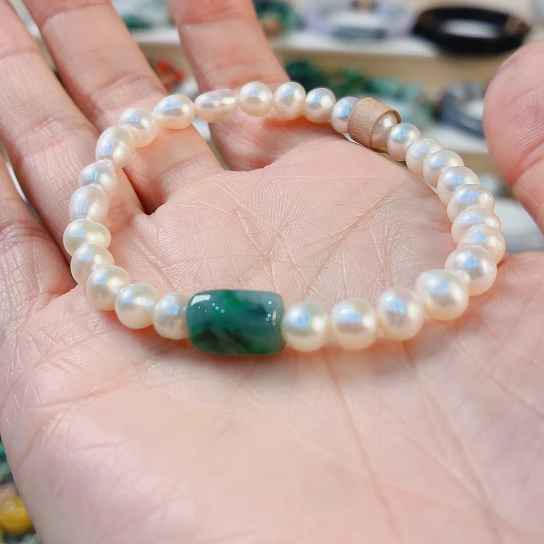 翡翠未镶嵌手链手串