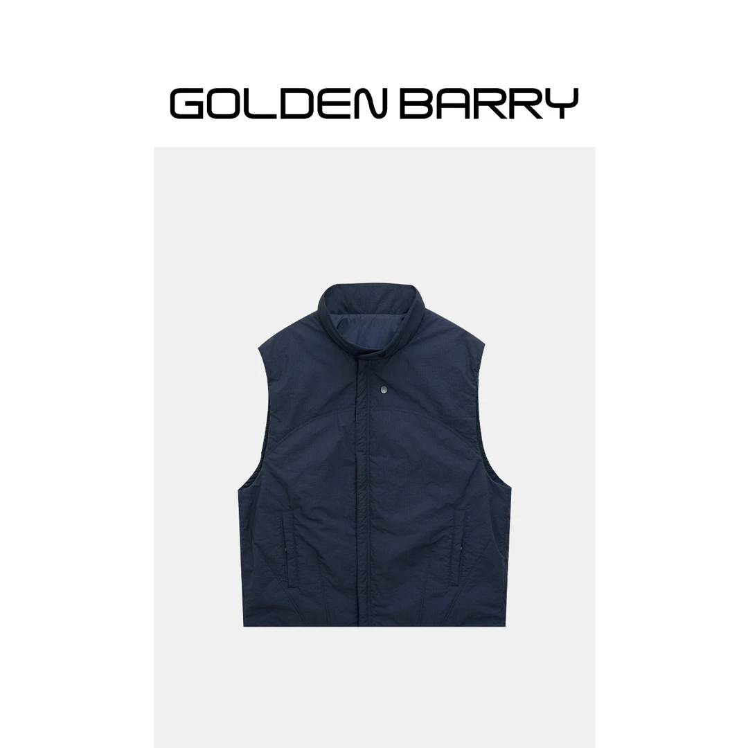 GOLDENBARRY|135041低调藏青马甲羽绒