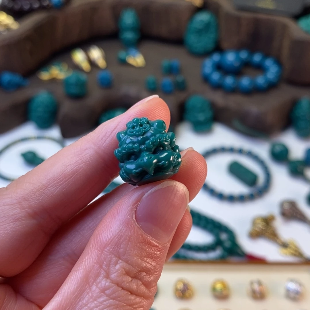 DIY琉璃地狱色12mm大鹏鸟