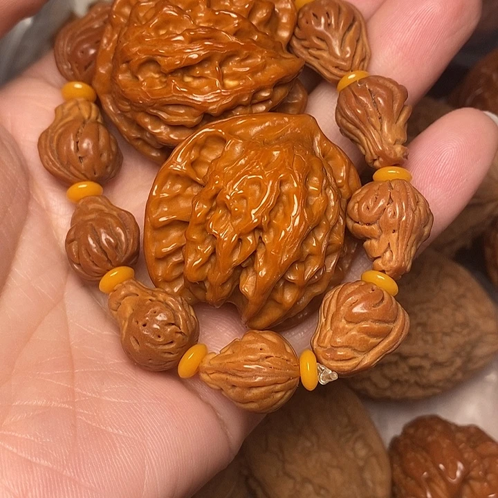 文玩核桃把件花生串