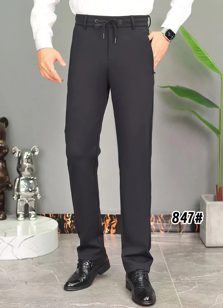 新款男士商务松紧腰高弹休闲裤宽松运动直筒男裤秋冬季847/835