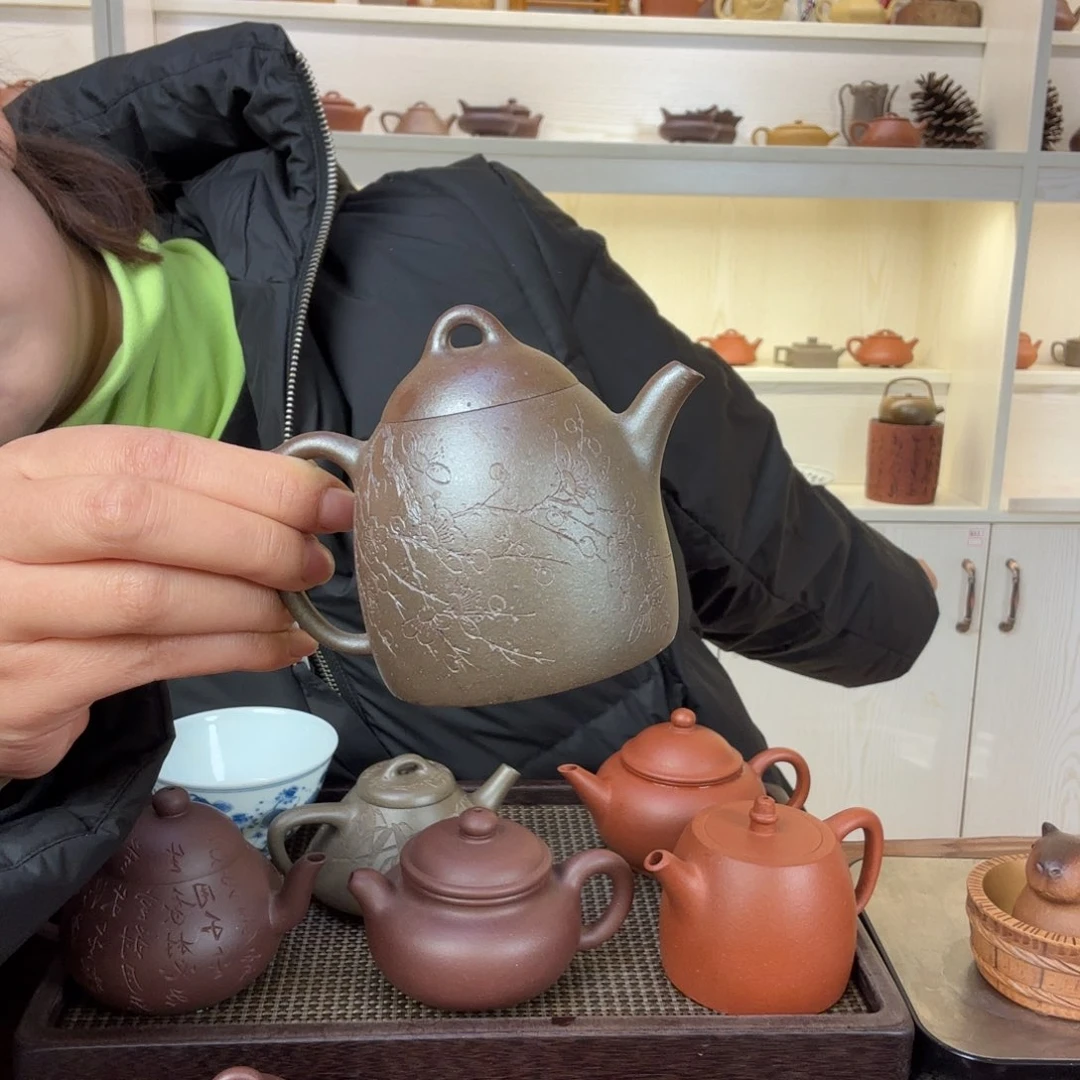 紫砂茶壶花****吃秦权柴烧