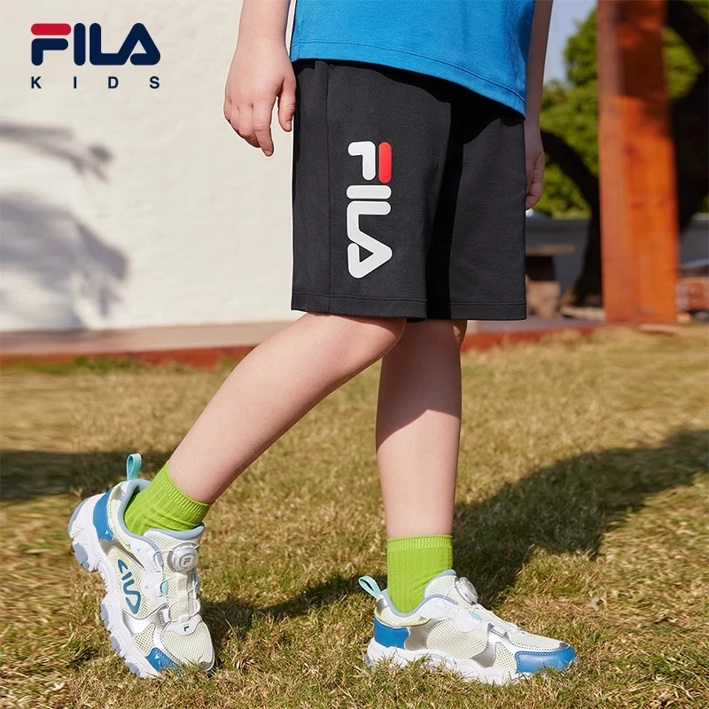 【斐乐儿童】2025夏季新款休闲夏日薄款中大童针织五分裤K52B521601