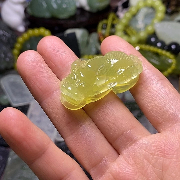 岫玉未镶嵌岫玉颈饰