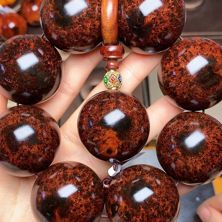 花梨木类手串/手链黄花梨风化料老挝花梨土埋料3.5