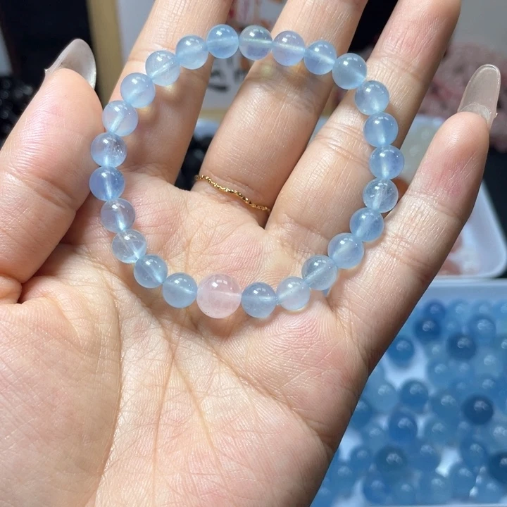 未镶嵌手链水晶海蓝宝