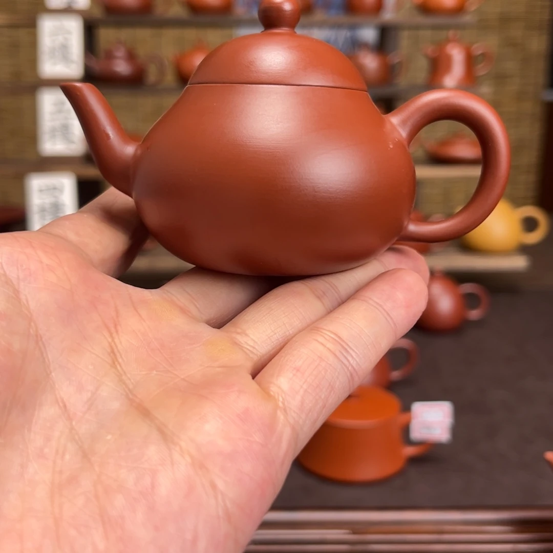 派***_茶壶紫砂三湾梨105cc