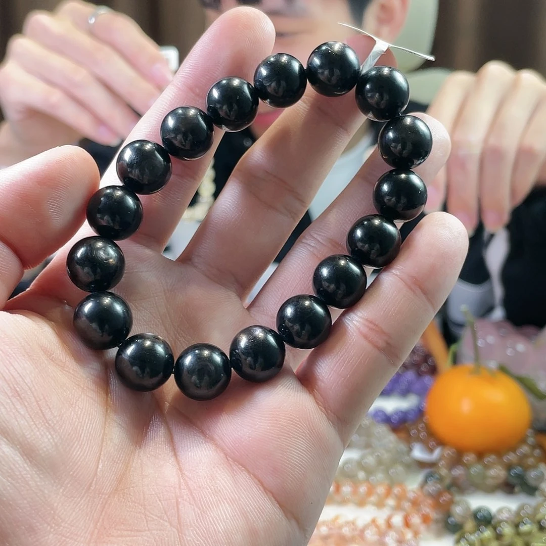 辉石手串未镶嵌喵*～金运石12mm
