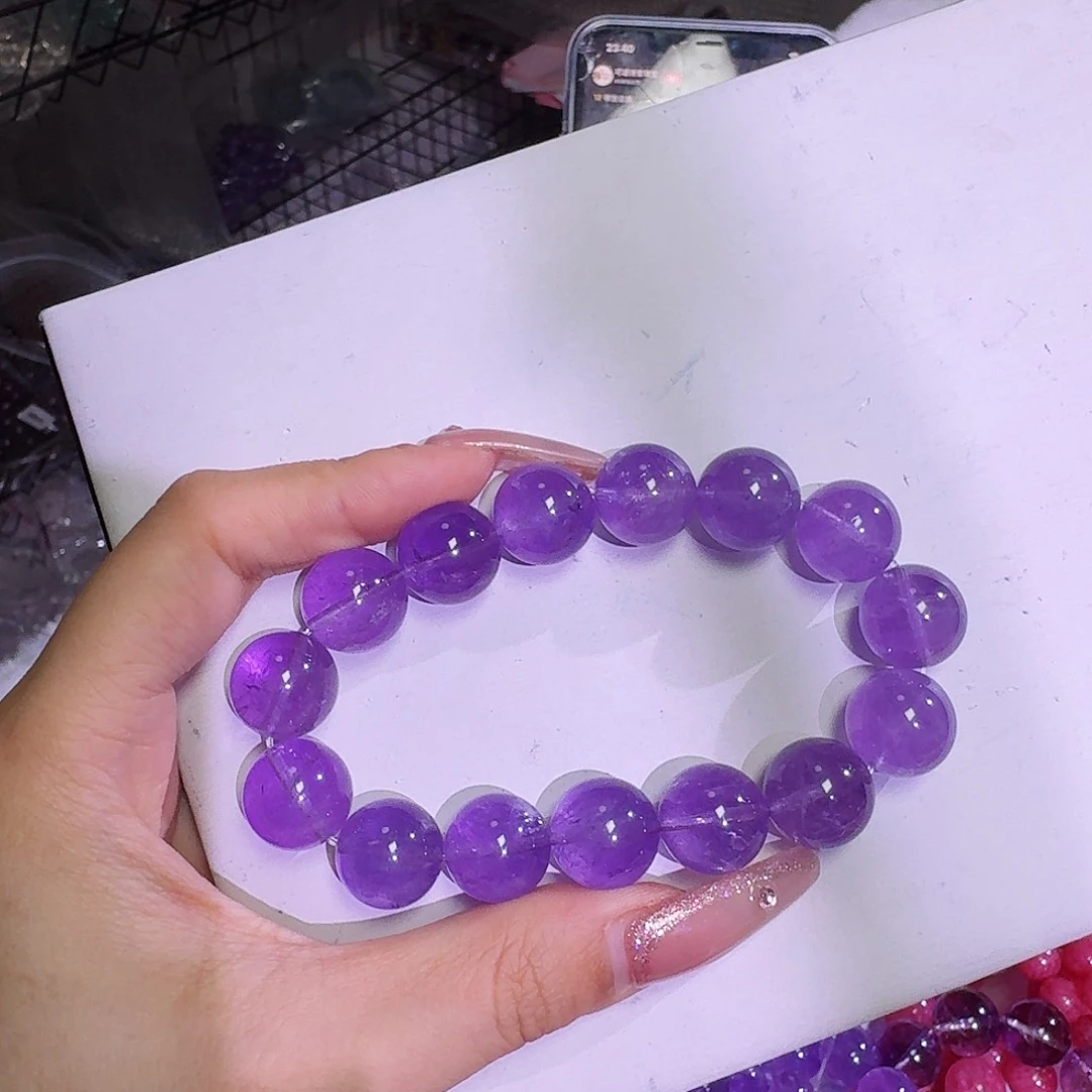 7***鱼水晶手链未镶嵌紫罗兰14