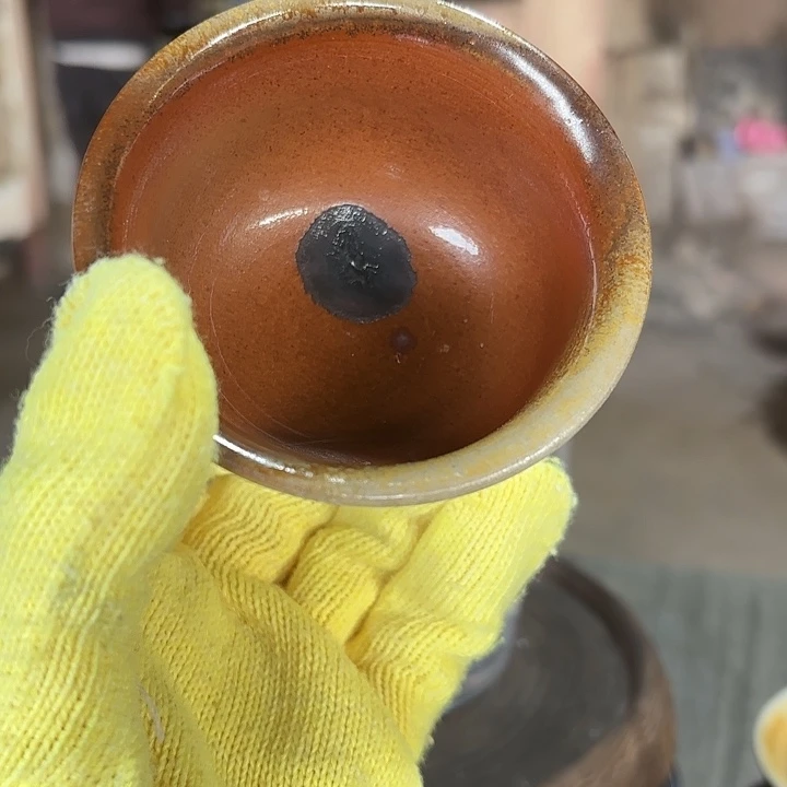 陶柴烧裸烧窑变茶杯福利不喜勿拍
