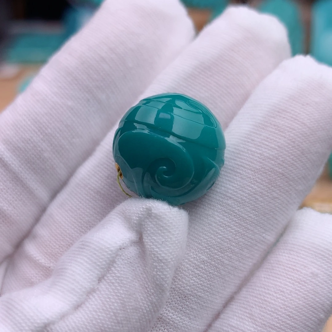 未镶嵌绿松石珠宝奇石谁**浮