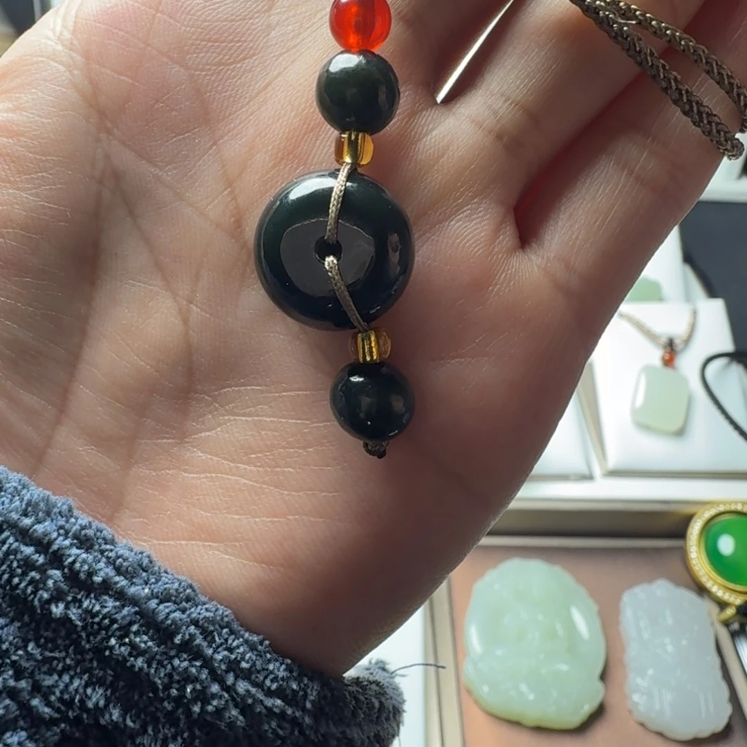 和田玉（青玉）未镶嵌颈饰