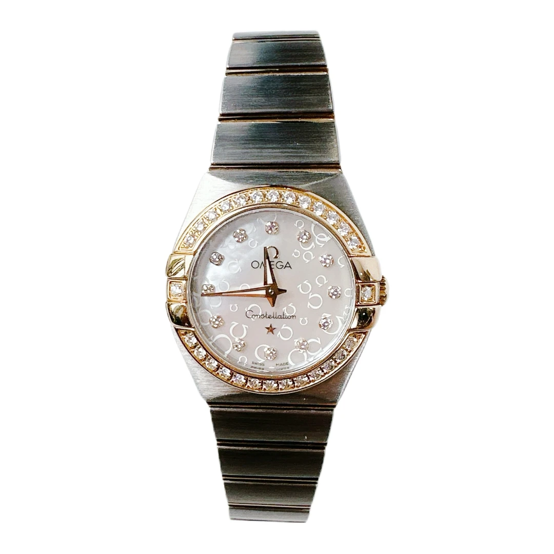 95新 Omega/欧米茄 星座/石英/原钻/银/精钢/24盘/单表SBK0128709