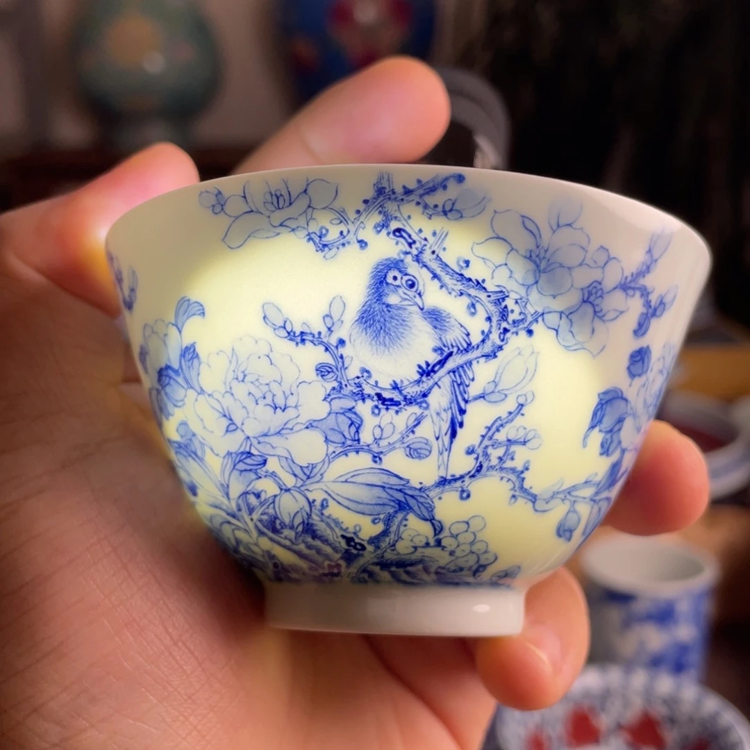 九段花鸟杯子系列