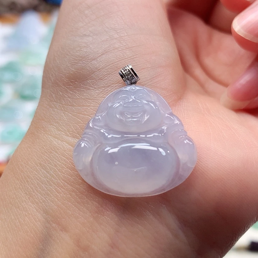 【闪购商品】翡翠18K金镶嵌吊坠(赠链)