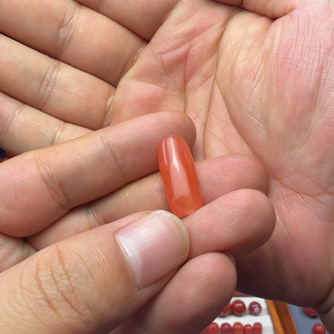 冰***8南红玛瑙珠子未镶嵌