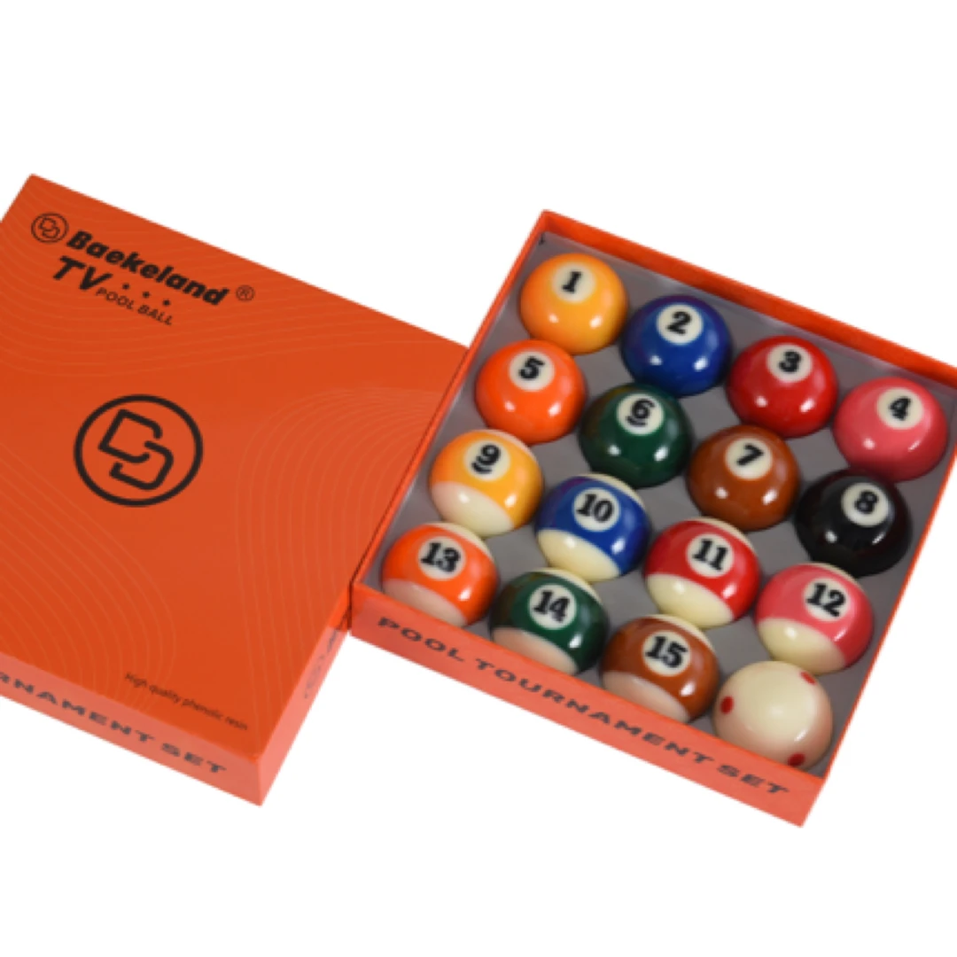 进口贝克兰德水晶球黑八美式台球子中式8球TV水晶球比赛专用5.72