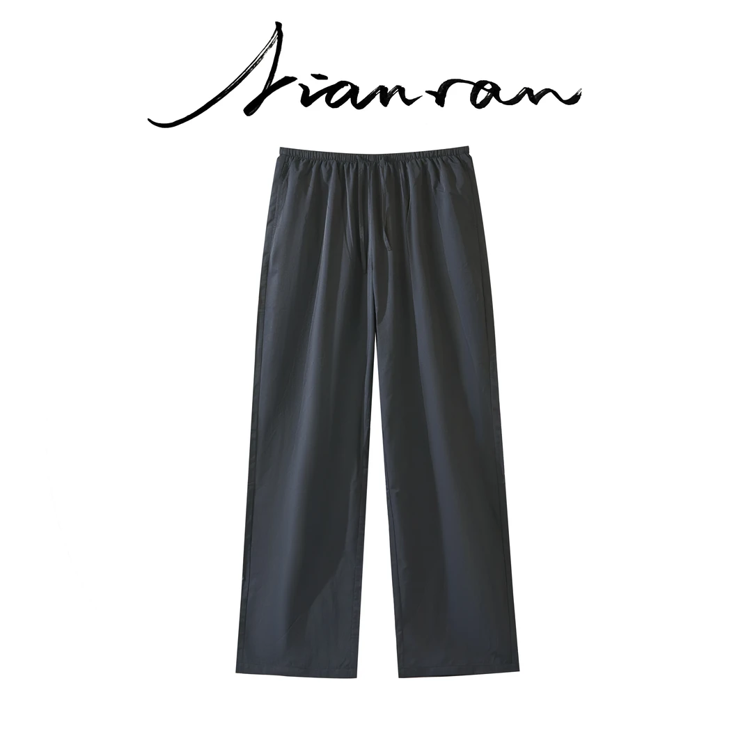 NianR-超轻薄桑蚕丝直筒防晒长裤户外时尚运动休闲夏季宽松KZ68