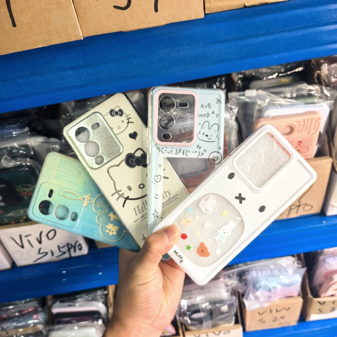 半斤福利vivo系列最新款可爱卡通蝴蝶结KT猫手机壳防摔全包