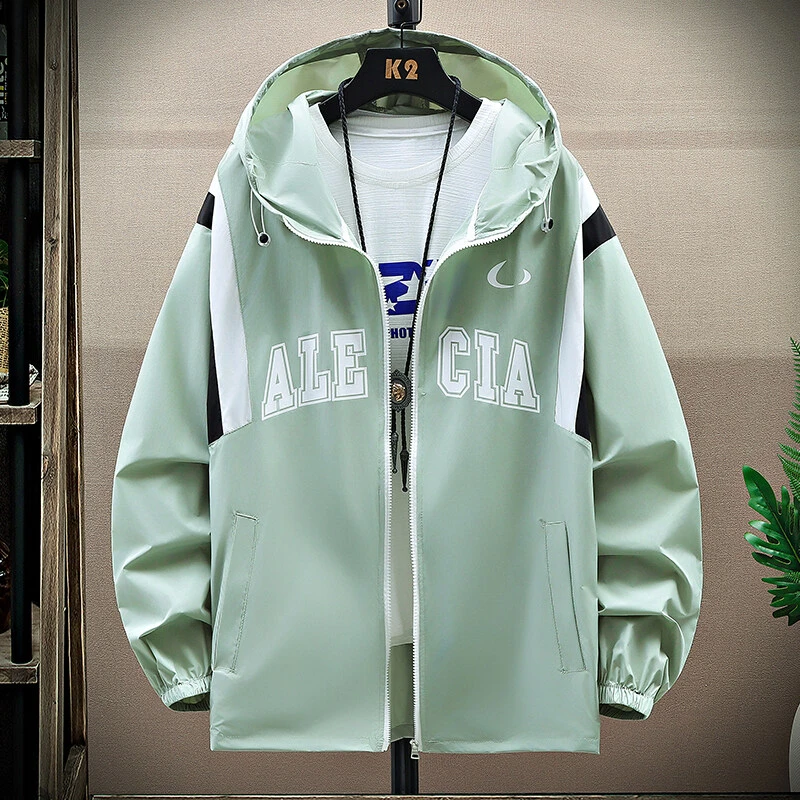 夏季美式潮牌连帽皮肤衣男女同款户外防晒衣冰丝防紫外线休闲外套