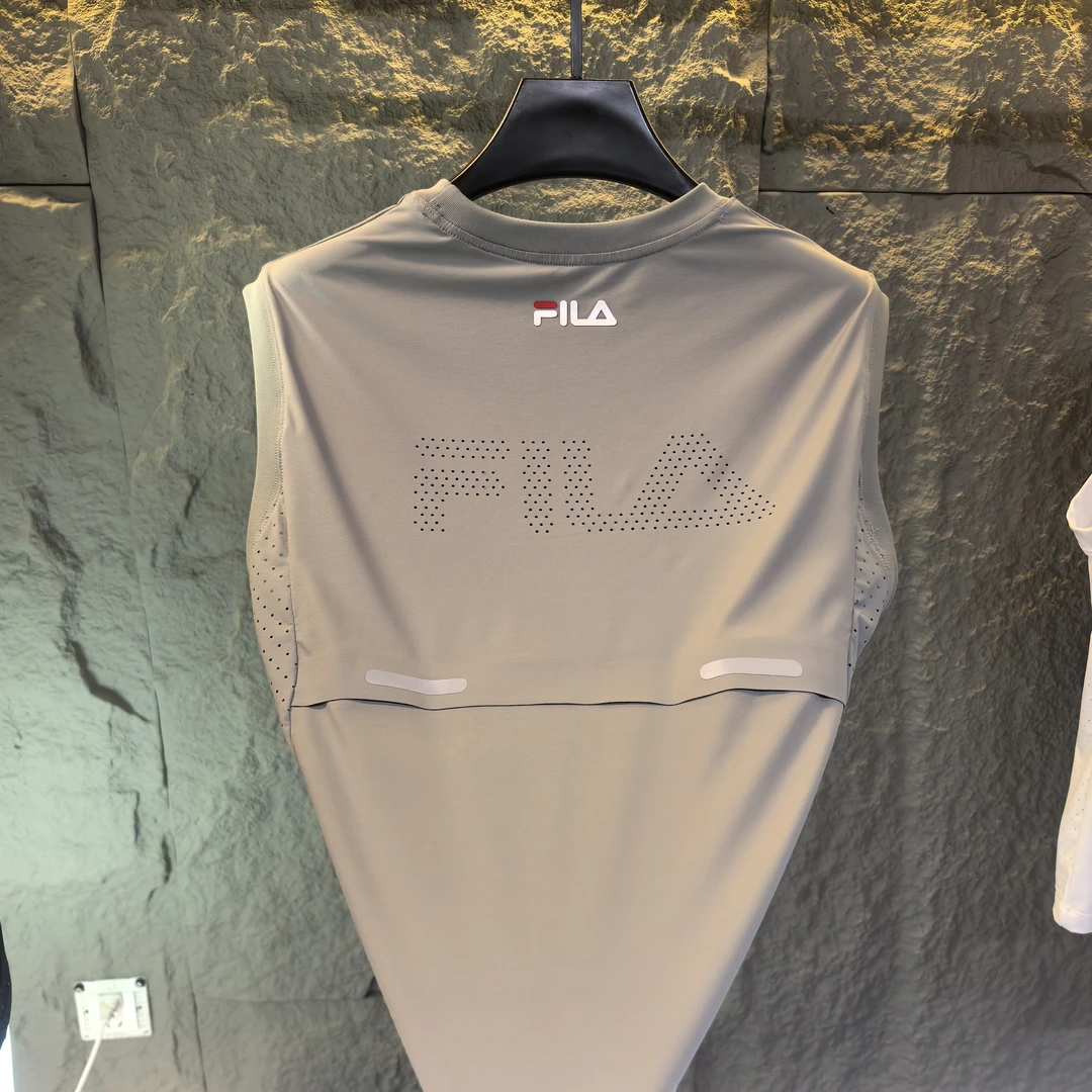 【F品牌撤柜】正-品夏季新款打孔背心马甲圆领无袖