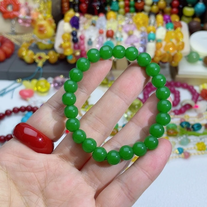 树脂制品1号绿色手链