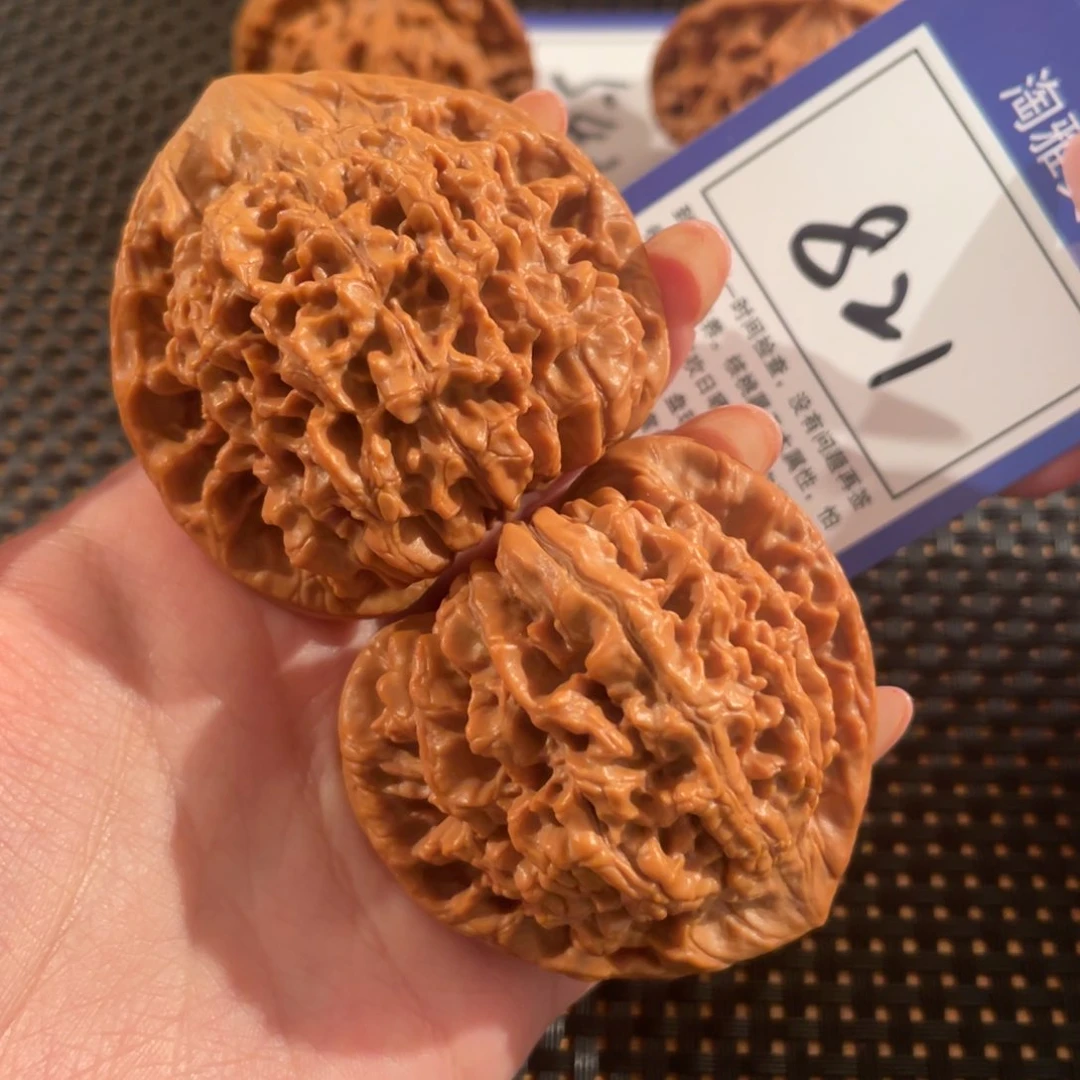 文玩核桃把件821号52尺官帽全品