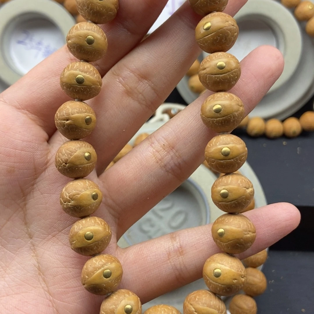 手串凤眼菩提12.5+新籽铜