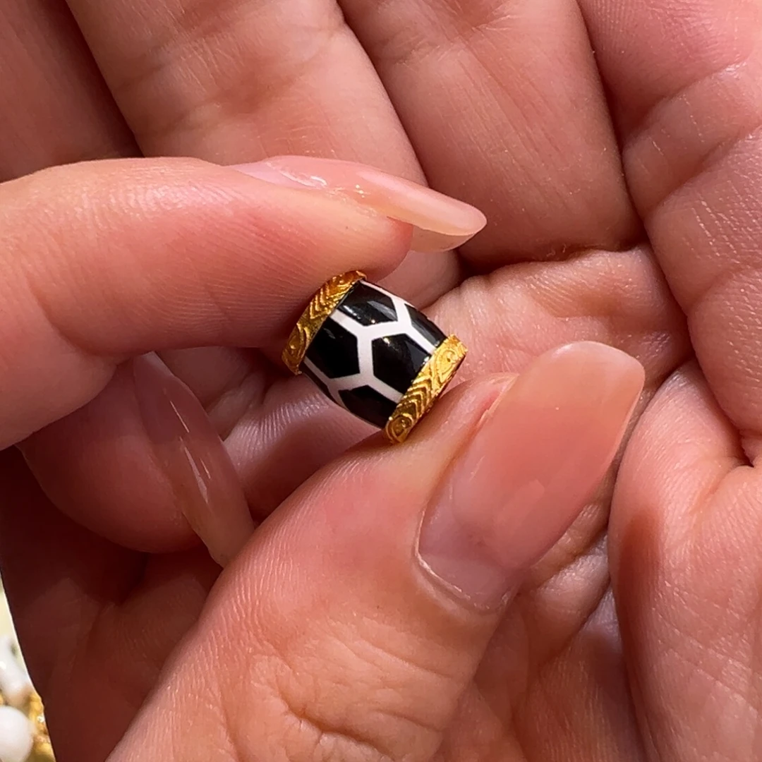 玛瑙/玉髓18K金镶嵌珠宝半成品配件
