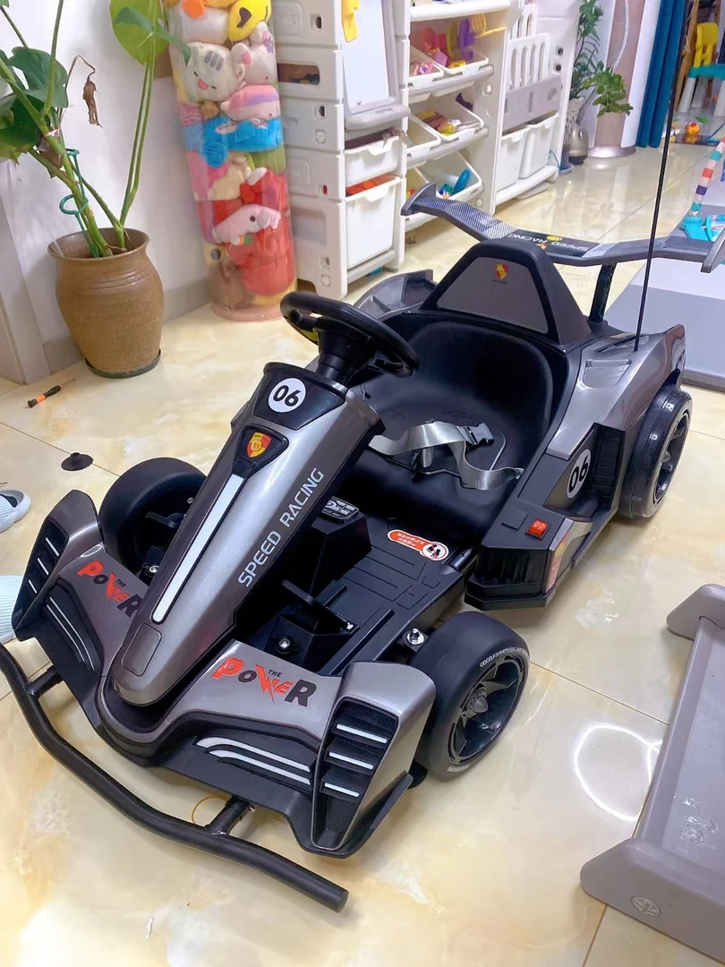 新款可伸缩电动卡丁车动力强劲适合与成人高速漂移玩具车儿童车