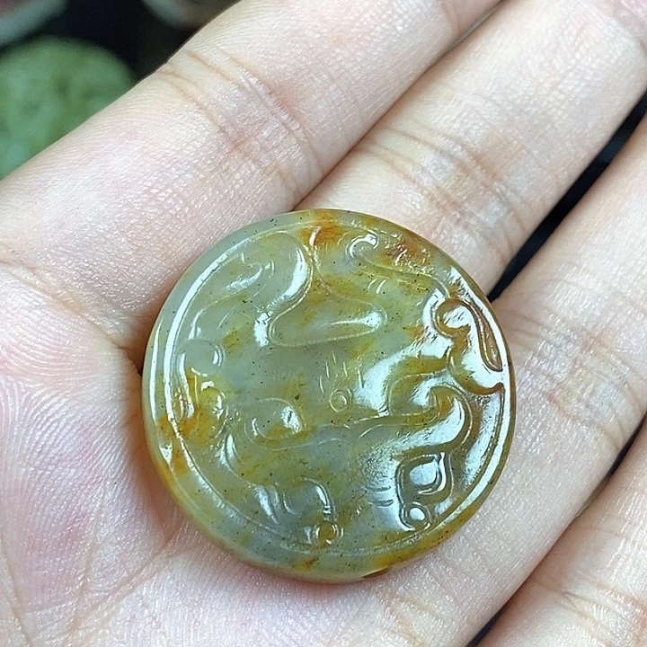 和田玉未镶嵌挂件
