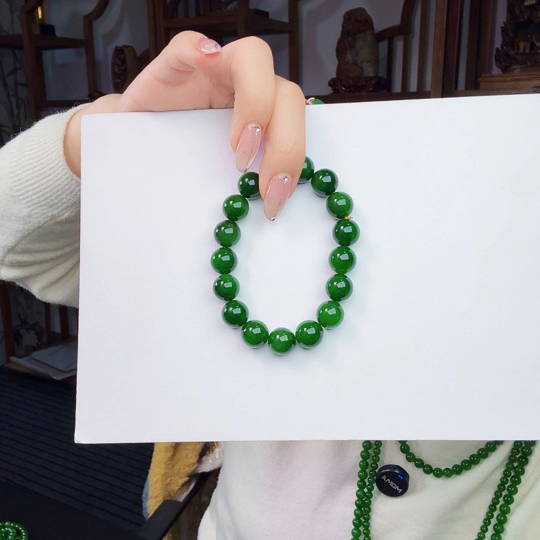 未镶嵌手链和田玉（碧玉）笑*风