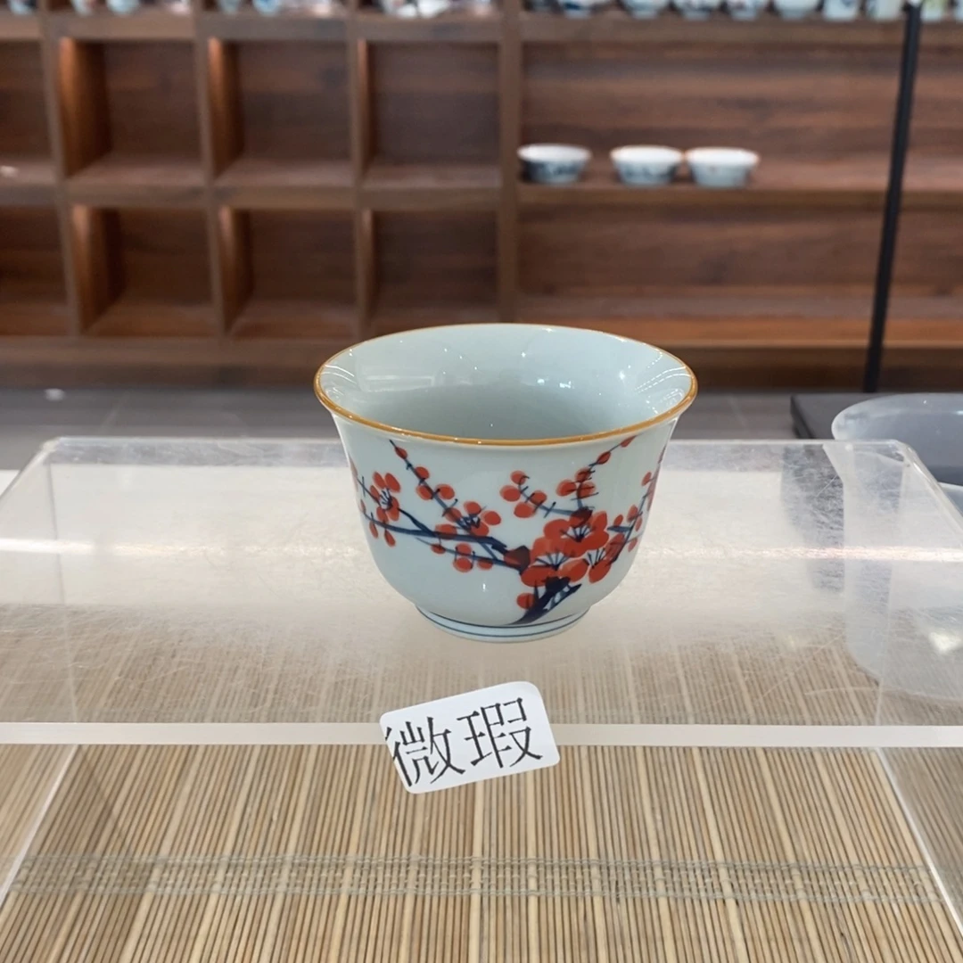 微瑕釉下彩纯手绘手工绘制