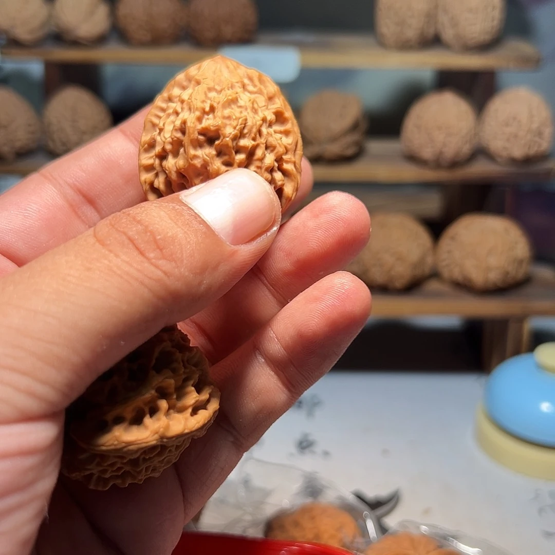 3***6文玩核桃，蓝色009号