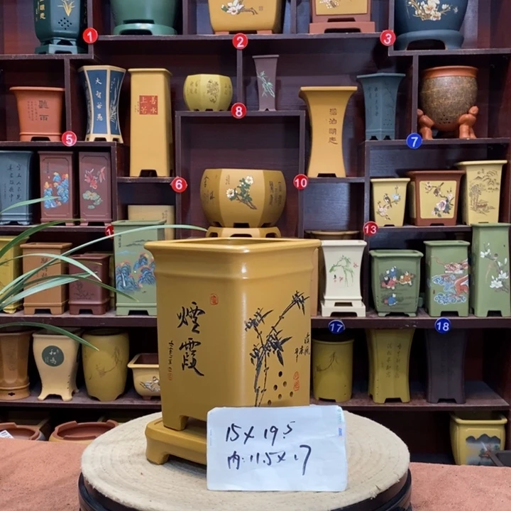 紫砂花盆紫砂花盆