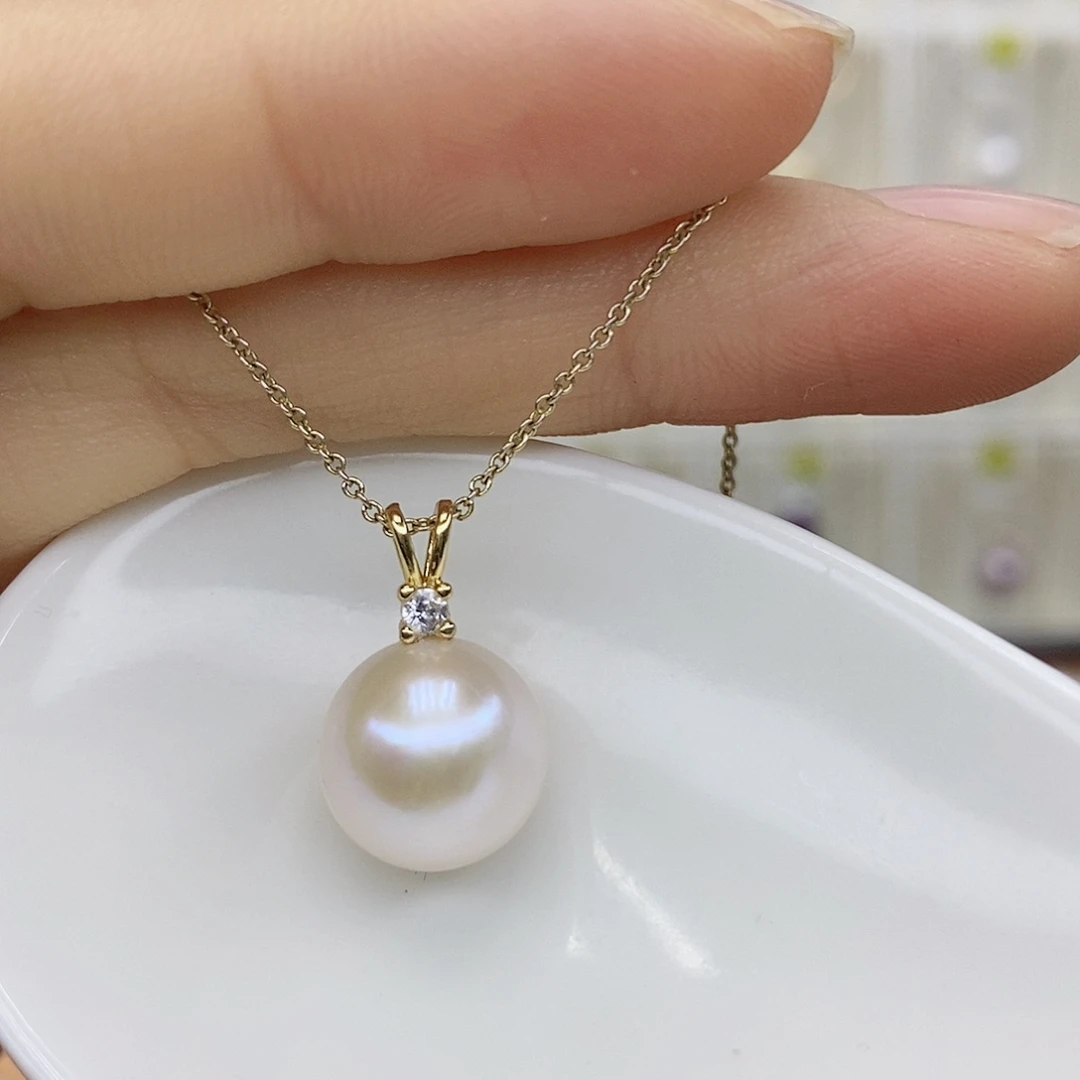 颈饰合金淡水珍珠