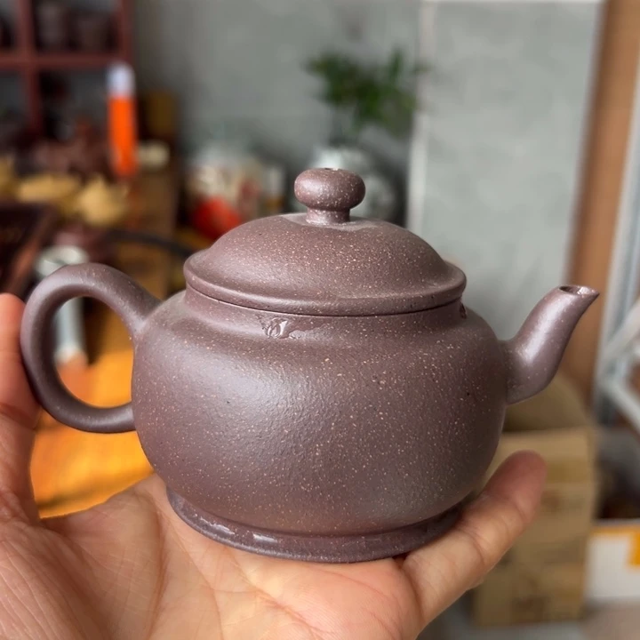 紫砂茶壶天青宫灯150cc