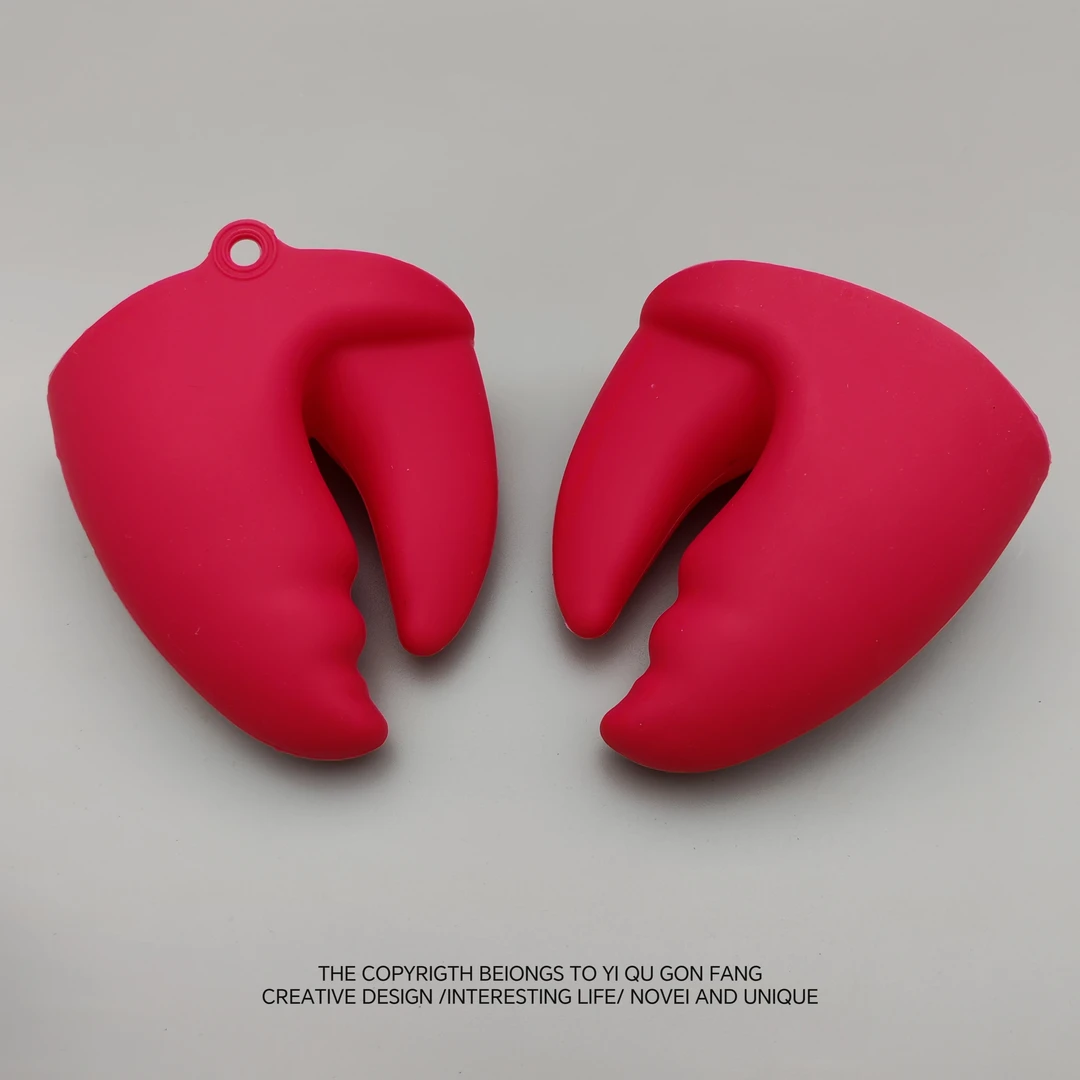 厨房隔热夹硅胶隔热手套耐高温取碗盘夹砂锅防烫夹烘培烤箱微波炉