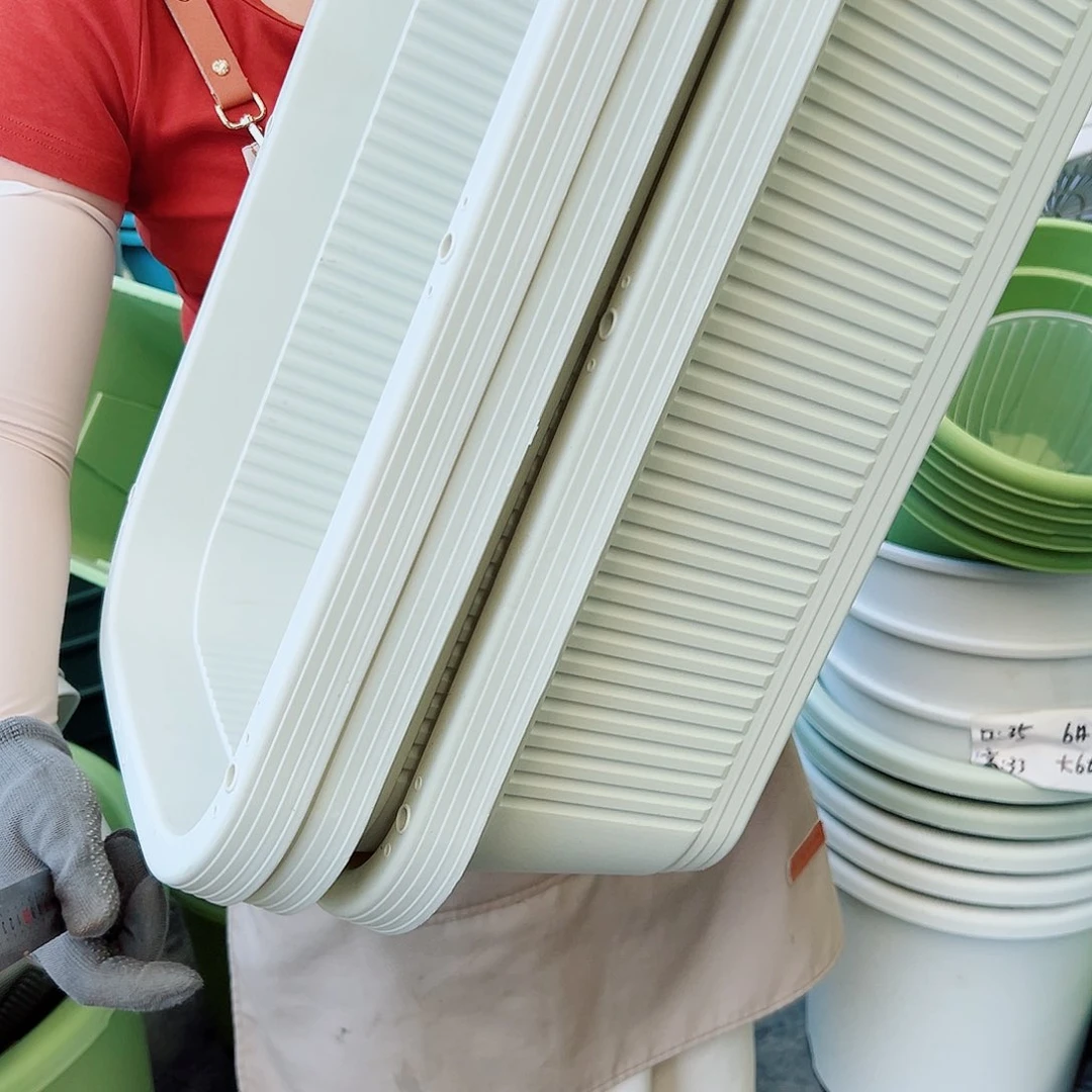 菜盆600#米白色3个无托