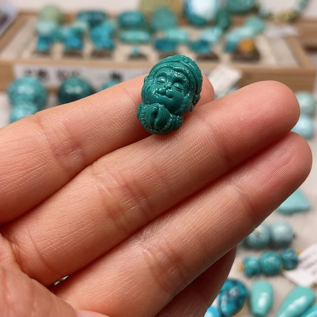 未镶嵌绿松石珠宝半成品