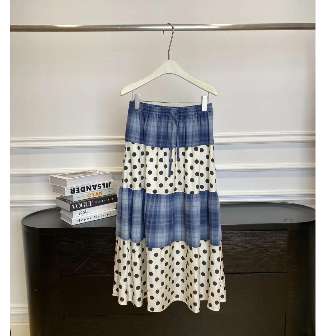 AUBRUINO 拼接半裙25年春夏AO25SSSK-6WN——1680