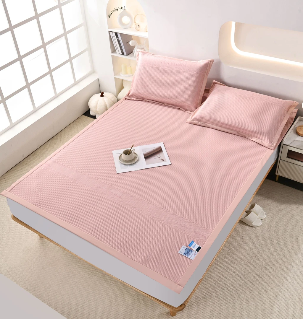 （5665）2025夏季新款凉豆豆凉席可机洗水洗夏天凉席三件套