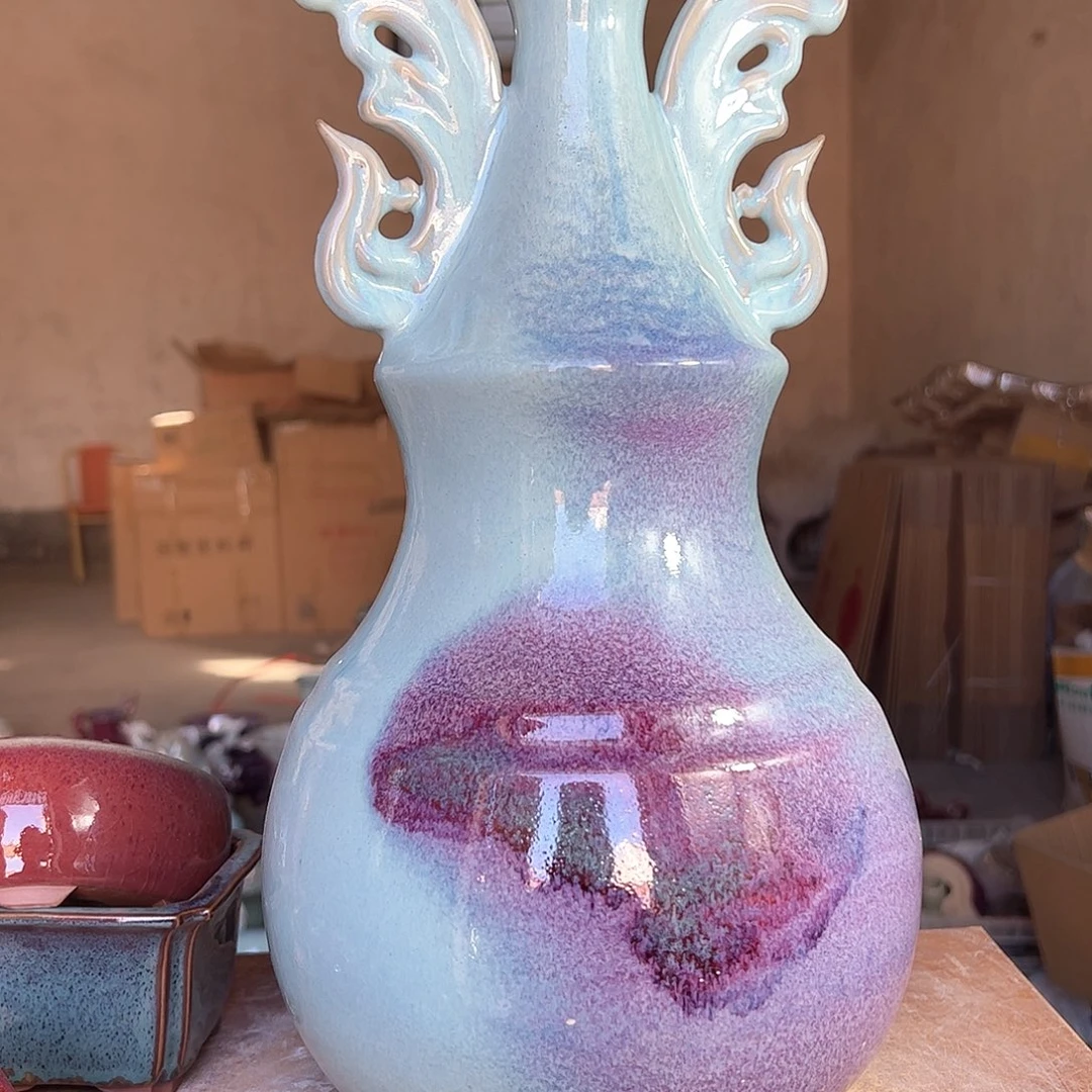 摆件郑家钧窑摆件微