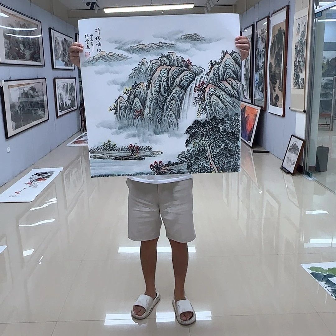 国画国画作品多次