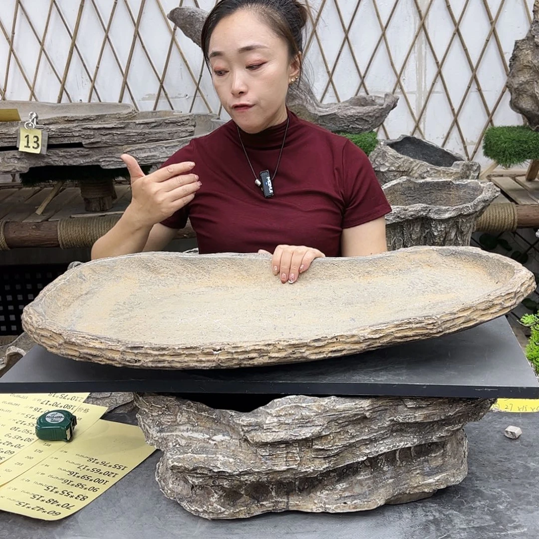 盆景盆异形花盆鱼缸w80